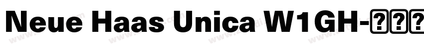 Neue Haas Unica W1GH字体转换